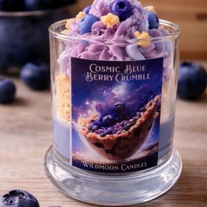 Cosmic Blue Berry Crumble Space Galaxy Themed 12 oz Candle