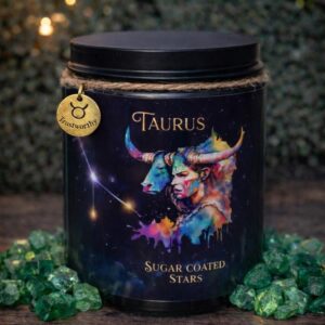 Taurus Zodiac Warrior Woman Candle, Taurus Gift, sugar cookie royale scent| coconut soy wax